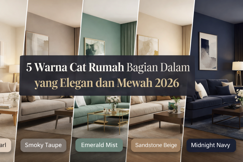 5 Warna Cat Rumah Bagian Dalam yang Elegan dan Mewah 2026